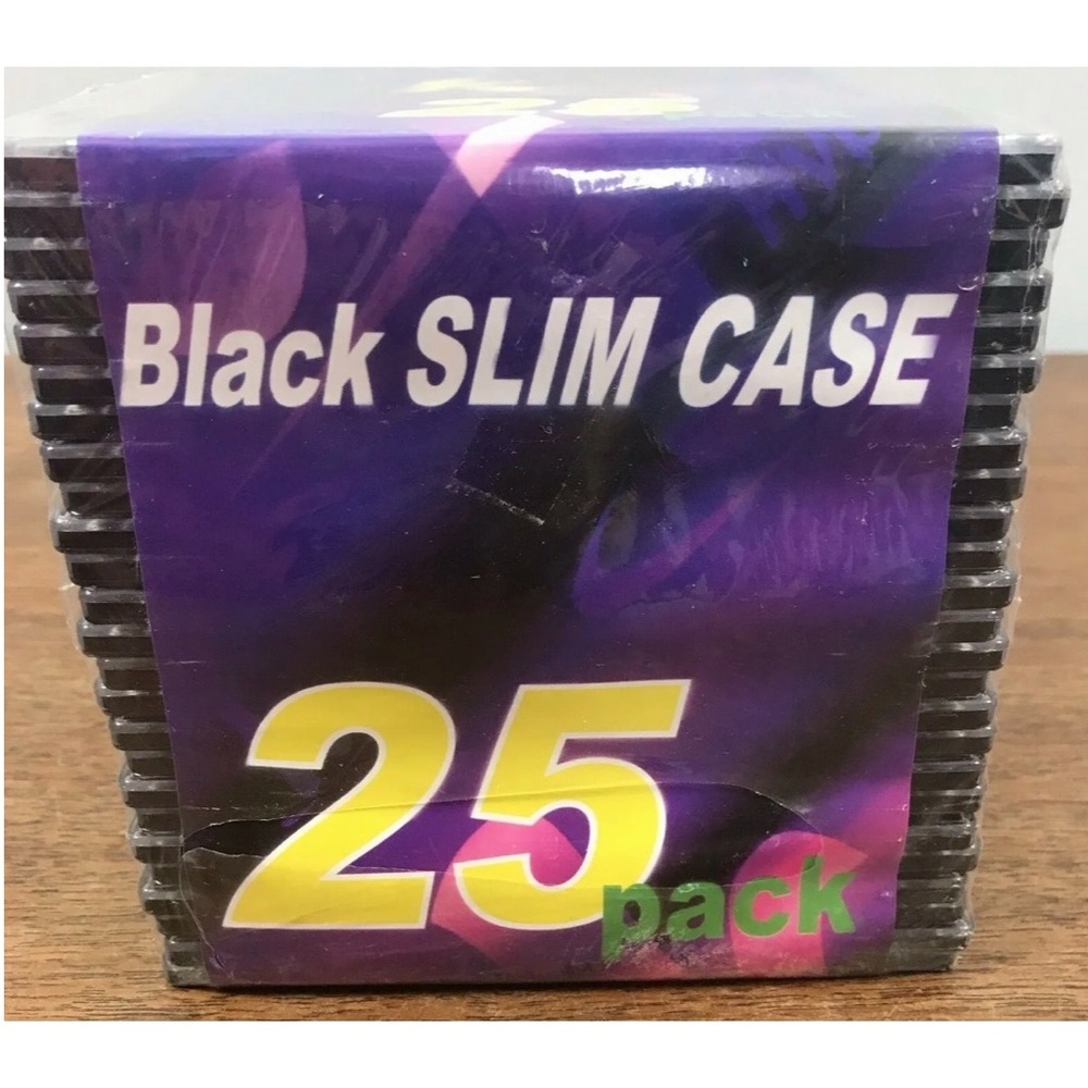 Khypermedia Corp PAck of 25 Slim CD Cases Hard Jewel Case NEW